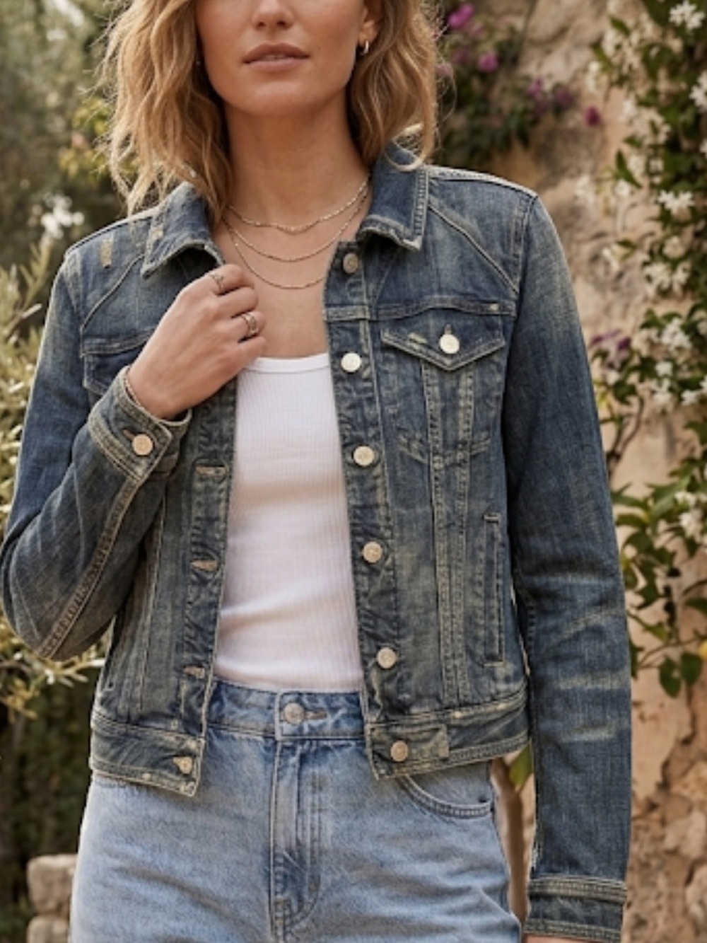 Pilcro and the Letterpress Cropped Jacket Medium Anthropologie Distressed